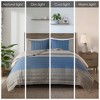 3Pcs Light Weight Antimocribial Quilt Set, Contemporary Style Color Block Design Thin Bed Pad for Hot Season - 2 of 4