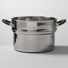 Ceramic Coated Aluminum 6qt Lidded Stock Pot with Steamer Insert - Made By Design™ - image 4 of 4