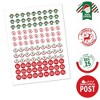 Big Dot of Happiness Santa's Special Delivery - From Santa Claus Christmas Round Candy Sticker Favors - Labels Fits Chocolate Candy (1 sheet of 108) - 2 of 4