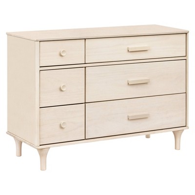 Image of Babyletto Lolly 6 Drawer Assembled Double Dresser - Washed Natural