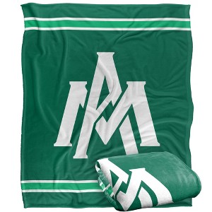 University Of Arkansas At Monticello Primary Logo Stripes Silky 50x60 Blanket, 1 Sided - 1 of 4