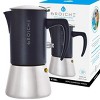 GROSCHE Milano Steel Stainless Steel Stovetop Espresso Maker Moka Pot Home Espresso Coffee Maker - 3 of 4