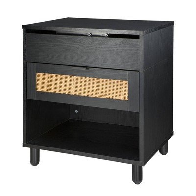 Image of Orre Lift Top Side Table Brown/Black - Sango