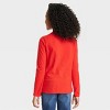 Girls' 'Santa Believes In Me' Long Sleeve Graphic T-Shirt - Cat & Jack™ Red - image 3 of 3