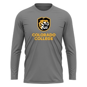 Colorado College Adult Sport Long Sleeve Primary Logo, Black - 1 of 4