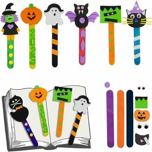 4E's Novelty Halloween Bookmark Craft for Kids 2024 - 12 Pack Kids Halloween Crafts Ages 4-8, 8-12, Perfect Halloween Activities for Kids Classroom - 1 of 4