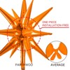 PartyWoo Foil Balloons Orange Star Starburst 42 27 22 Inch 10 pcs - 4 of 4