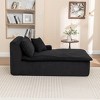 Upholstered Chaise Lounge Sleeper Sofa Bed Couch Sleeper Chair Single Sofa Lazy Sofa Accent Chair - ModernLuxe - 2 of 4
