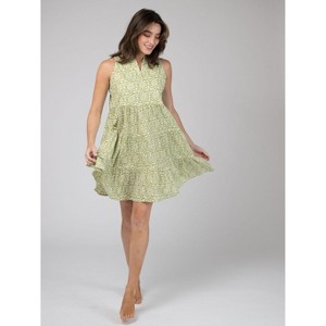 Olive Workshop Newport Mini Dress Green - 1 of 4