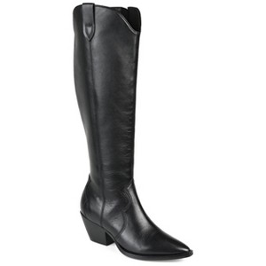 Journee Signature Extra Wide Calf Women's Genuine Leather Pryse Boot - 1 of 4