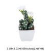 Unique Bargains Artificial Plants Multi-Head Cactus Plastic 3.03"x3.03"x6.30" 1 Pcs - 3 of 4