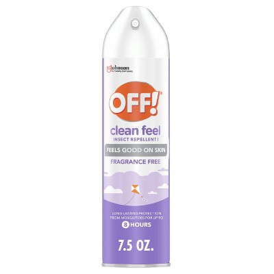 OFF! Clean Feel Mosquito Repellent Picaridin DEET-free Bug Spray - 7.5oz