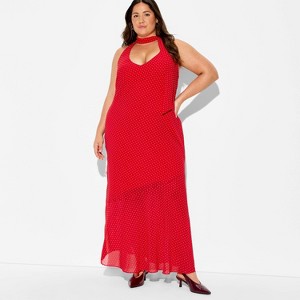 chinese dress ladies Baltic Born Womens Ilona Maxi Dress | Cherry Red