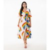 Unique Vintage Women's Wrap Midi Dress - 3 of 3