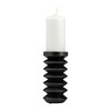 Wood Accordion Candle Holder, Black Finish, Decorative Candle Holder for Centerpieces, Home Decor, and Ambient Lighting Decorative - 2 of 4