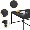 Caitlin 35inBlack Wood Grain 5 Piece Coffee Table Set - 4 of 4