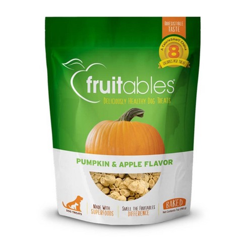 Fruitables Baked Pumpkin Apple Flavor Healthy Low Calorie Dog Treats 7oz Target