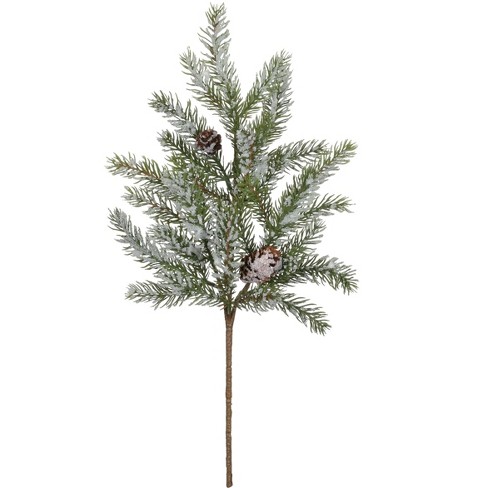 Sullivans Artificial White Spruce & Snow Pick 16h Green : Target