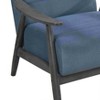 CAVINAS Velvet Accent Chair with Mid-Height Backrest and Wood Legs,Modern Upholstered Living Room Chairs,Reading Chairs for Living Room - 4 of 4
