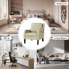 Set of 2 Regina 27.56" Wide Genuine Leather Armchair with Removable Cushions and English Arms  | ARTFUL LIVING DESIGN - 4 of 4