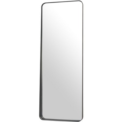 HomeRoots 66" Black Steel Framed Full Length Mirror