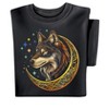 Collections Etc Celtic Wolf Crescent Moon Short Sleeve Graphic T-Shirt - 4 of 4