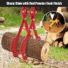 Heavy Duty Log Lifting Tongs, Red Timber Grapple Claw Hook, Claw Logging Grabber, Lumber Skidding Tool for Lifting and Moving Logs - 2 of 4