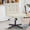 Square Back Upholstered Home Office Chair - 4 of 4