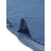 Allegra K Women's Collar Button Down Tie Waist Mini Chambray Shirt Dress - 4 of 4