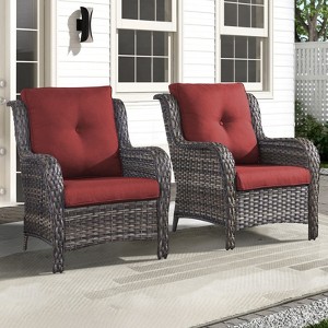 Gymojoy Outdoor Patio Chair with Table High Back Club Chair - 1 of 4
