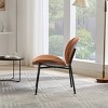 Mid Century Modern Accent Chair with Upholstered Seat and Metal Legs for Living Room or Reading Nook-Maison Boucle - 3 of 4