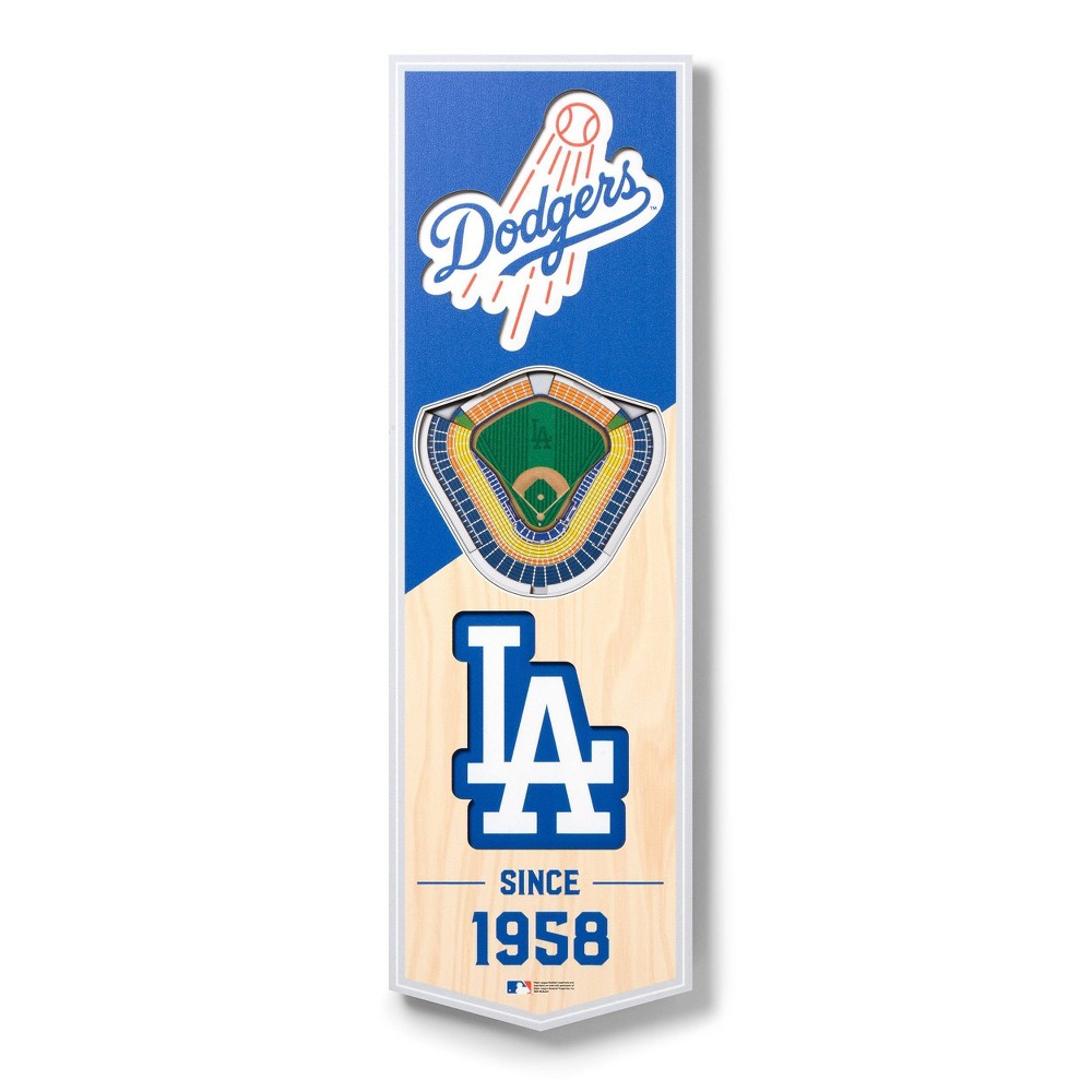 Photos - Other interior and decor MLB Los Angeles Dodgers 6"x19" Stadium Banner