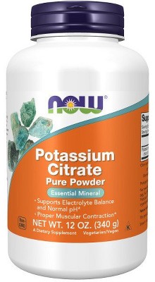 Potassium Citrate Pure Powder by Now Foods  -  12 oz Powder