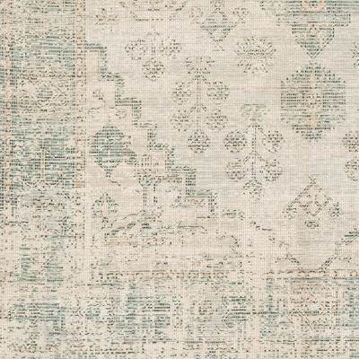 Sandiacre 2'3" x 4' Hand-Knotted Blue Wool and Cotton Rug