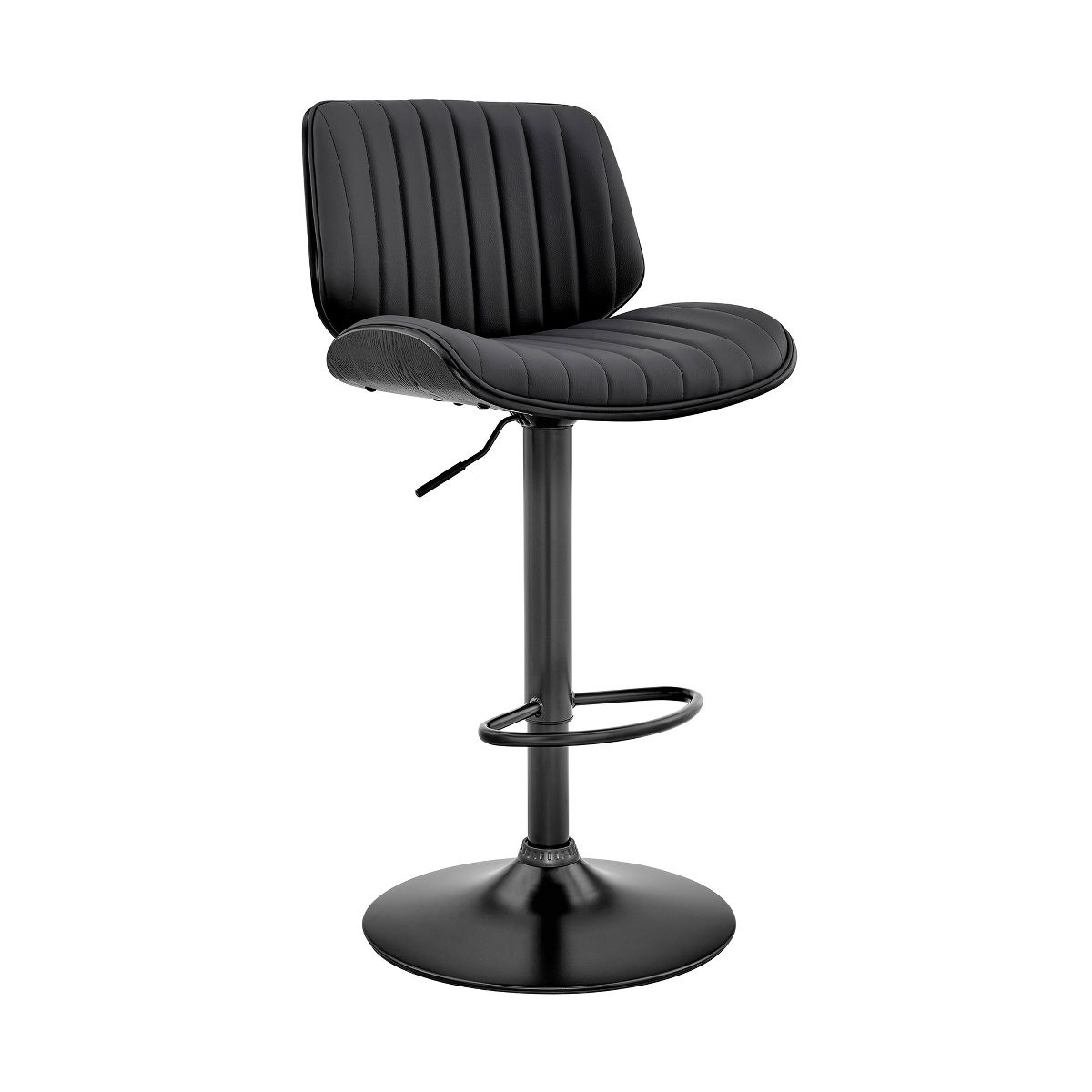 Armen Living Brock Barstool Gray/Black/Black - thumbnail 2