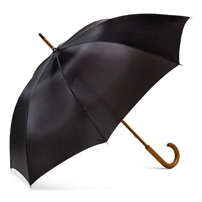 ShedRain Wood Stick Umbrella  - Black