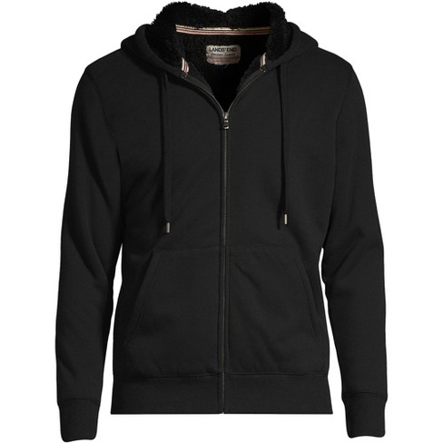 Lands' End Men's Serious Sweats Full Zip High Pile Fleece Hoodie