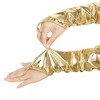 INSPIRE CHIC Women's Finger Loop Shiny Metallic Gloves 1 Pair - 4 of 4