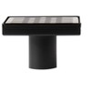 ALFI 5 Inches x 5 Inches Black Matte Square Stainless Steel Shower Drain with Groove Holes - 3 of 4