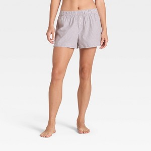 Women's Boxer Pajama Shorts - Wild Fable™ - 1 of 4