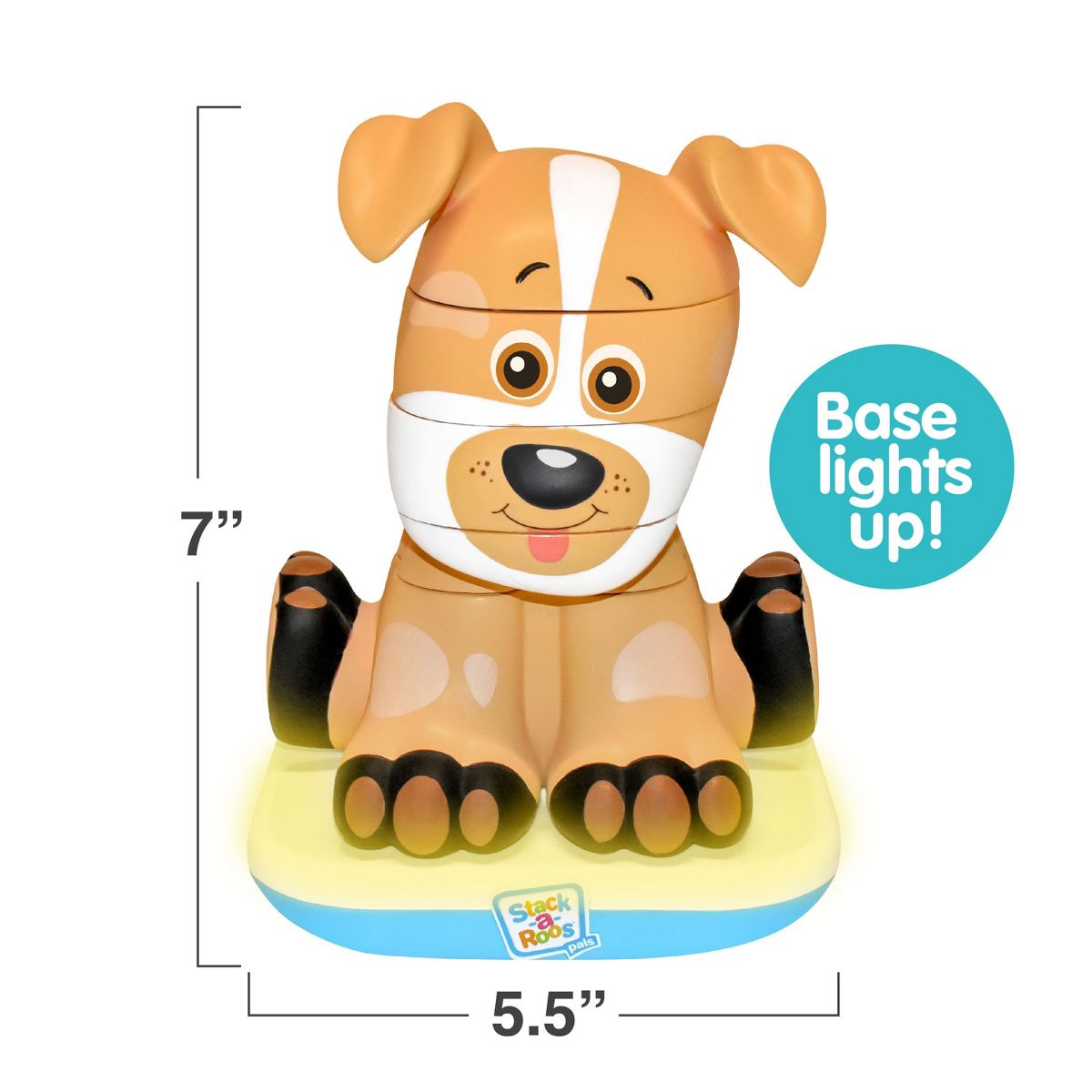 Stack-A-Roos Puppies Animal Stacking STEM Toy for Toddlers - Baby Puppy Dogs - thumbnail 7