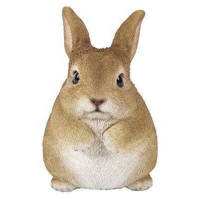 6" Polyresin Rabbit Standing Outdoor Statue Brown - Hi-Line Gift