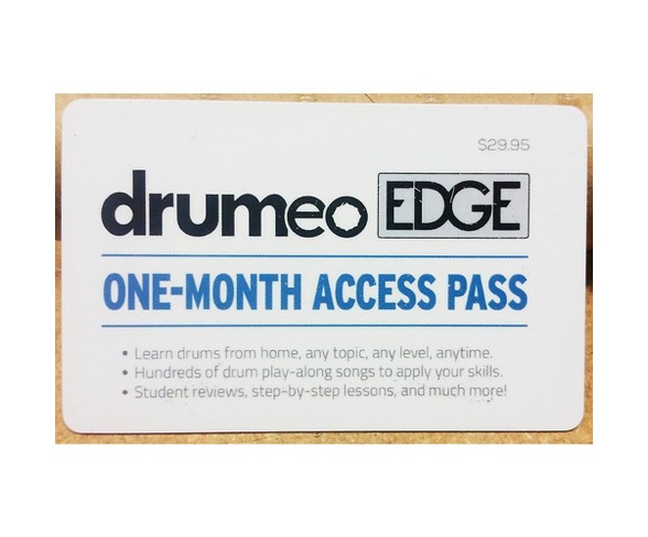 Drumeo Edge Membership Card - One Month