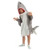 Joyfy Kids' Halloween Shark Costume , Gray Shark Boy Costume with Fin Tail for Halloween Dress Up Party - 2 of 4