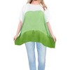 HAPPY BAY Women's Summer Loose Holiday Bathing Suit Cover Ups Vacation Beachwear Oversized Swim Suit for Women 1X-2X Green Tie Dye Design - 3 of 4