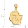 Black Bow Jewelry 10k Yellow Gold Colorado Buffalos NCAA Medium Pendant - 2 of 3