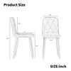 Hooseng Bar Stools Set of 4, Upholstered Bar Chairs with Metal Legs, Backs and Footrest Counter Height Bar Stools, Modern Bar Chair - 4 of 4