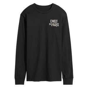Men's - Emily in Paris - A Little Bonjour Long Sleeve Graphic T-Shirt - 1 of 3