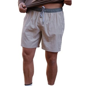 Burlebo Men's Athletic Workout Shorts With Built-in Liner - 1 of 3