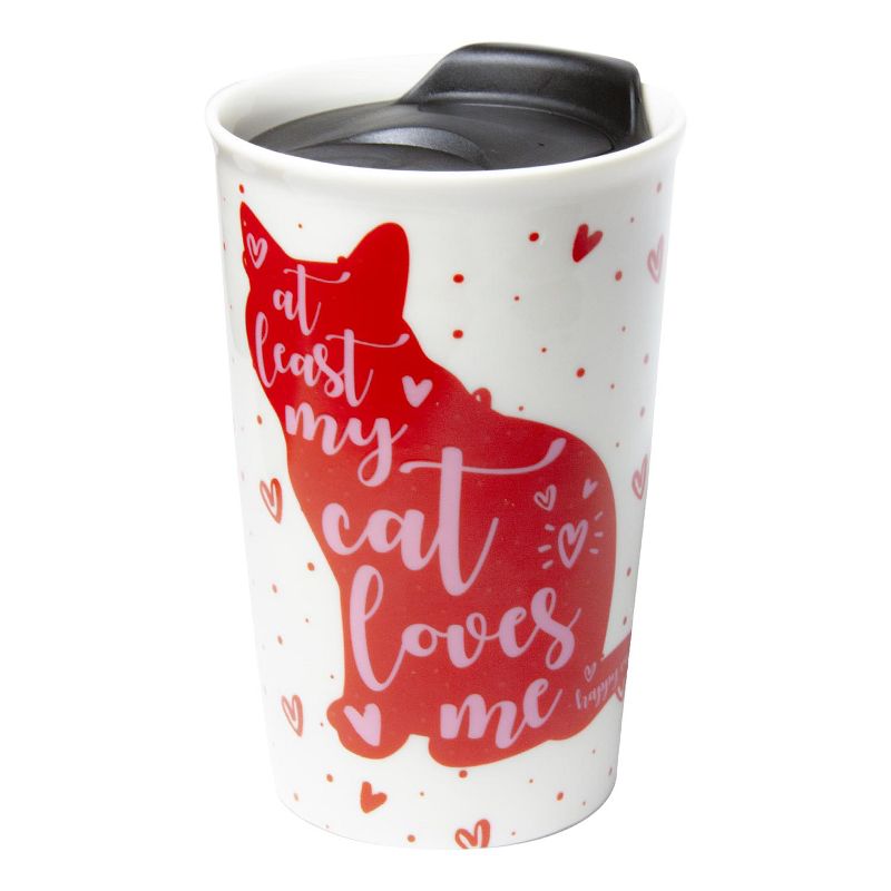 Seven20 Cat Coffee Mug | 9-Ounce Ceramic Coffee Cup | Cute Hearts & Kitty Mug Gift, 3 of 7